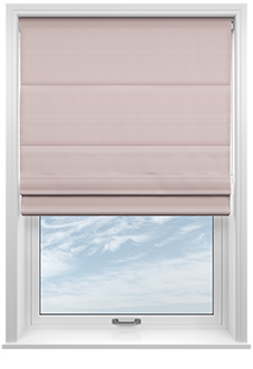 Menton, Dusted Pink - Roman Blind